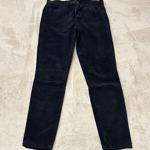 Women's Corduroy Skinny Black Pants